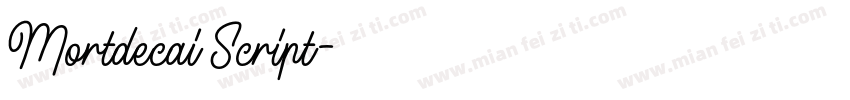 Mortdecai Script字体转换